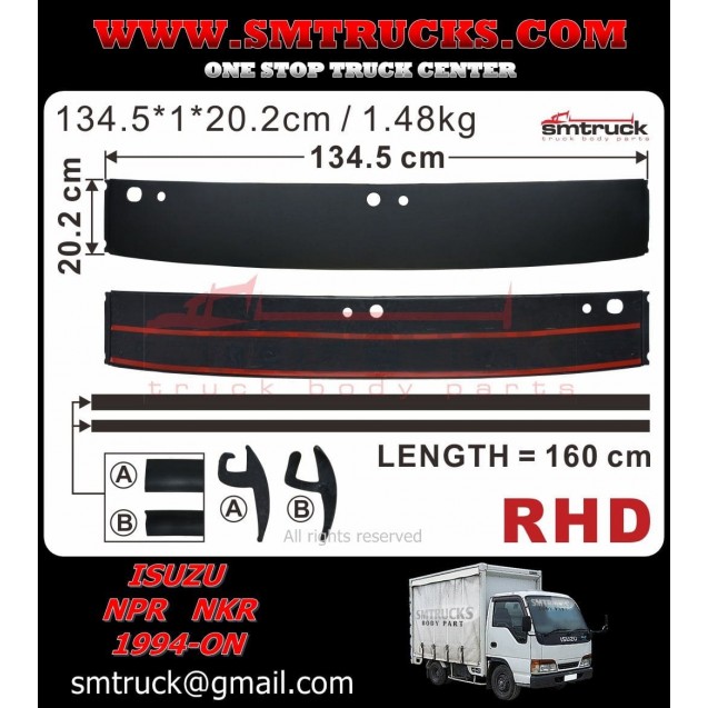 Isl Rd Isuzu Npr Nkr Nhr Garnish Front Panel Rhd